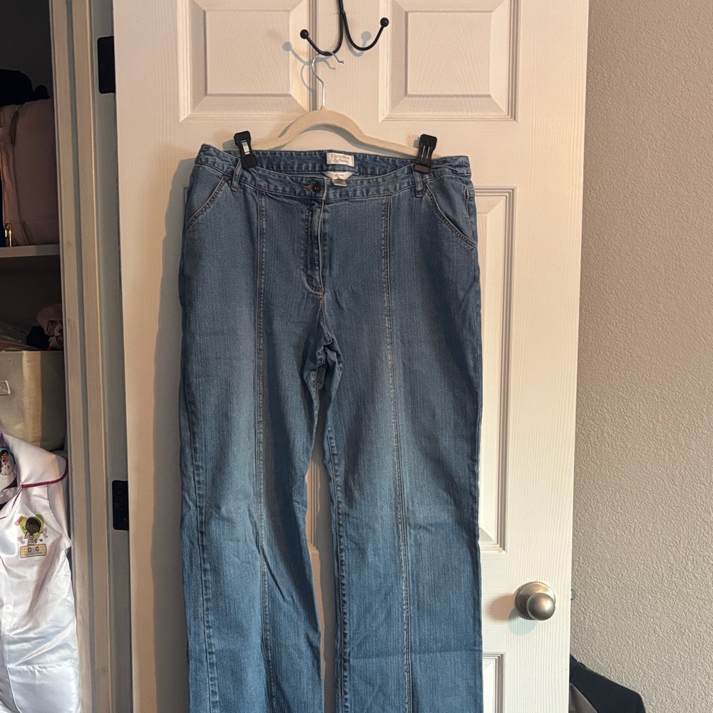 Christopher & Banks Light Blue Wide Leg Jeans